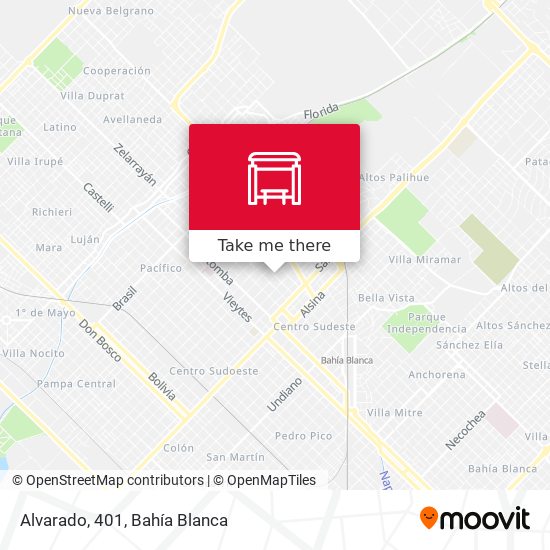 Alvarado, 401 map