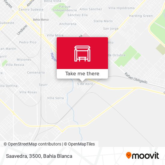 Saavedra, 3500 map