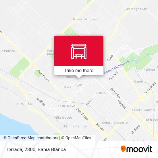 Terrada, 2300 map