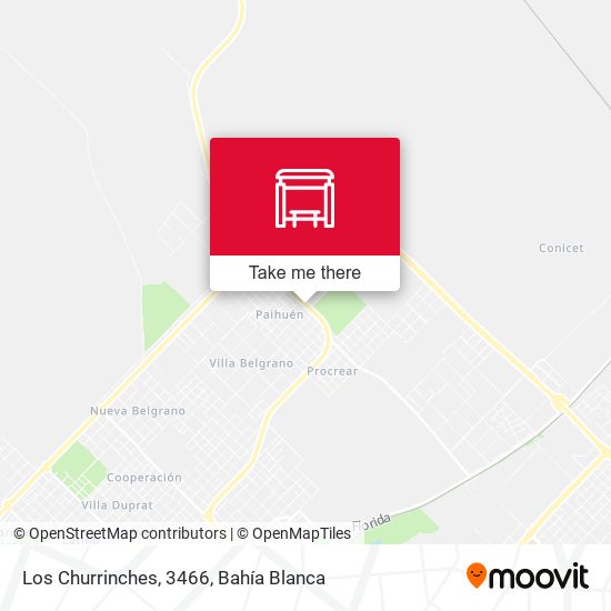 Los Churrinches, 3466 map