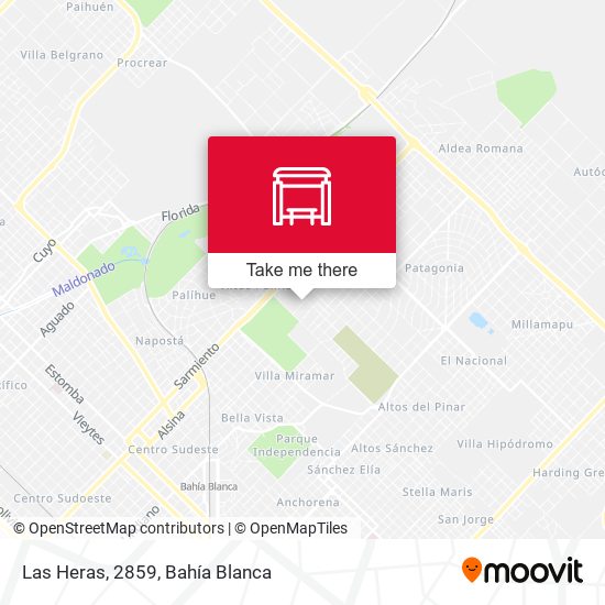 Las Heras, 2859 map