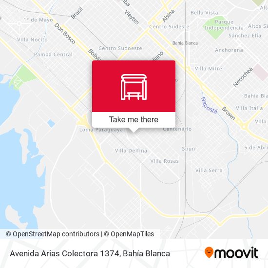 Avenida Arias Colectora 1374 map