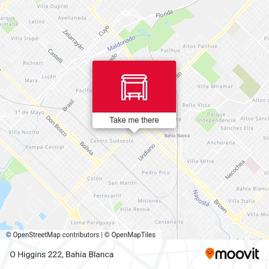 O Higgins 222 map