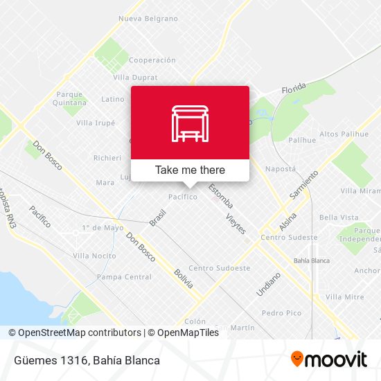 Mapa de Güemes 1316
