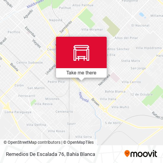 Remedios De Escalada 76 map