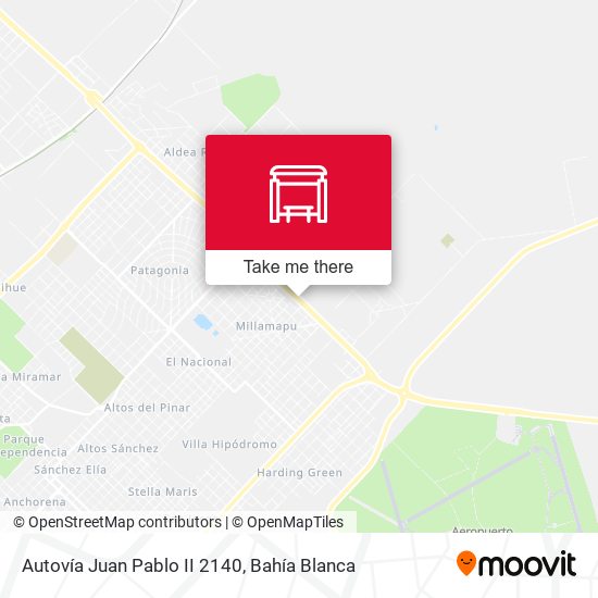 Mapa de Autovía Juan Pablo II 2140
