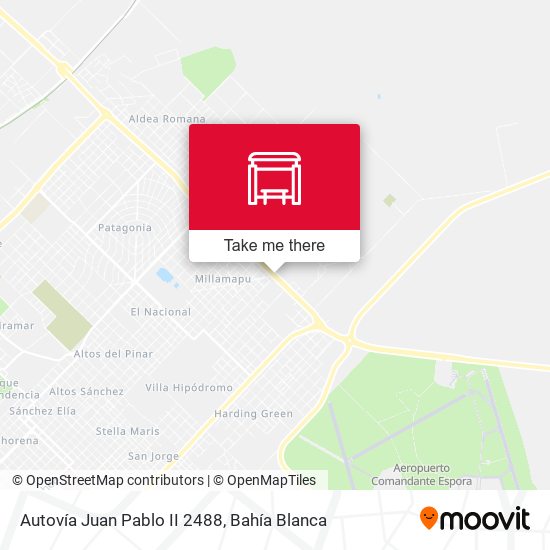 Mapa de Autovía Juan Pablo II 2488