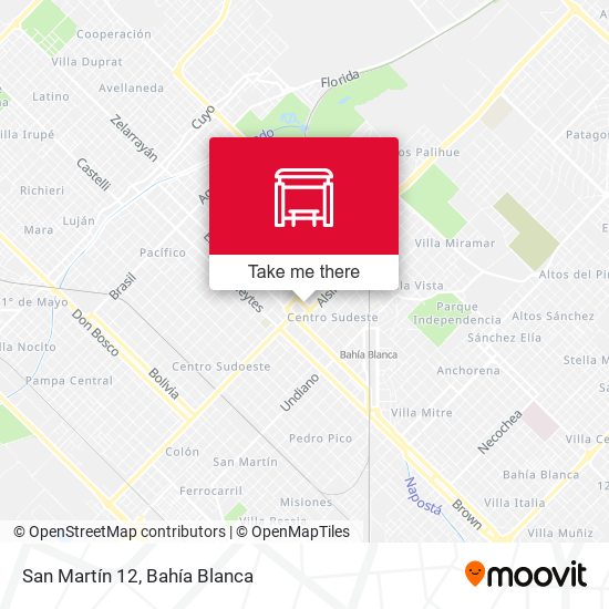 San Martín 12 map