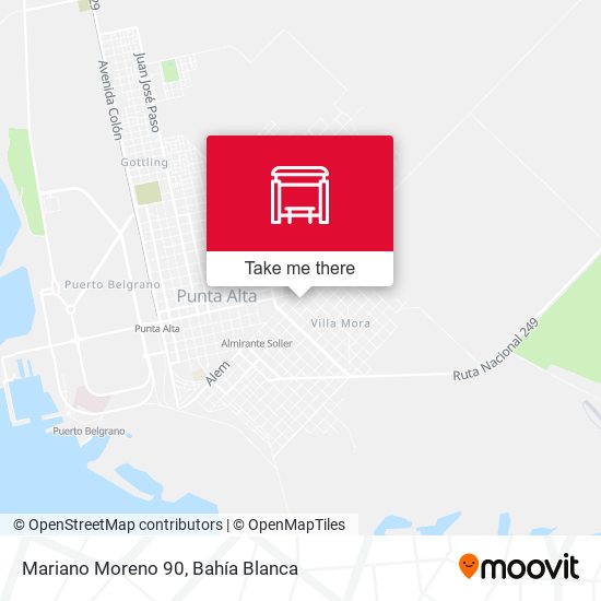 Mariano Moreno 90 map