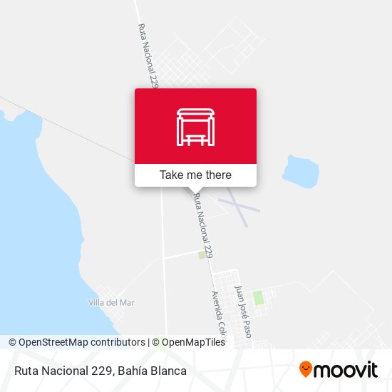 Mapa de Ruta Nacional 229