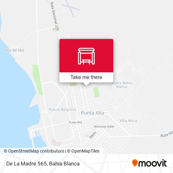 De La Madre 565 map