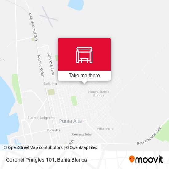 Coronel Pringles 101 map