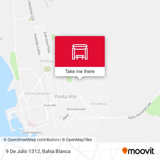 Mapa de 9 De Julio 1312