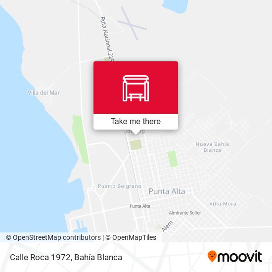 Calle Roca 1972 map