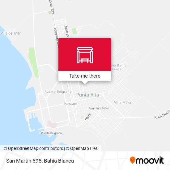 San Martín 598 map