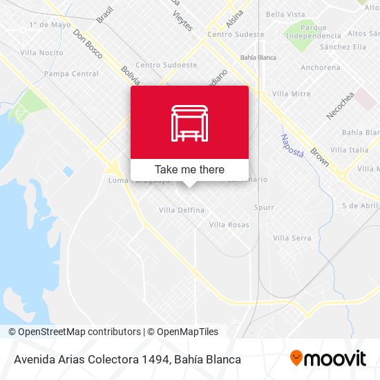 Avenida Arias Colectora 1494 map