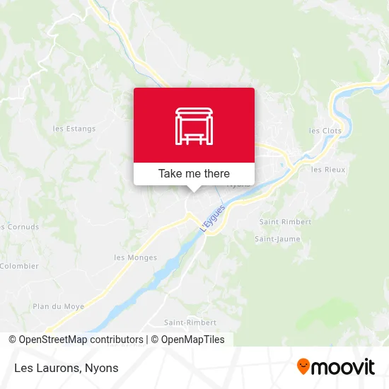 Les Laurons map