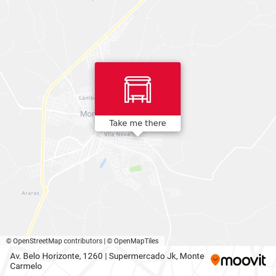 Av. Belo Horizonte, 1260 | Supermercado Jk map