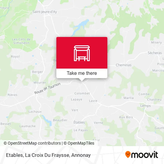 Etables, La Croix Du Fraysse map