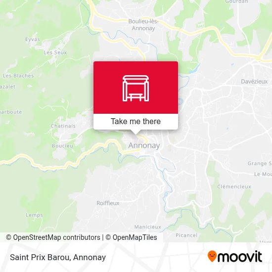 Saint Prix Barou map