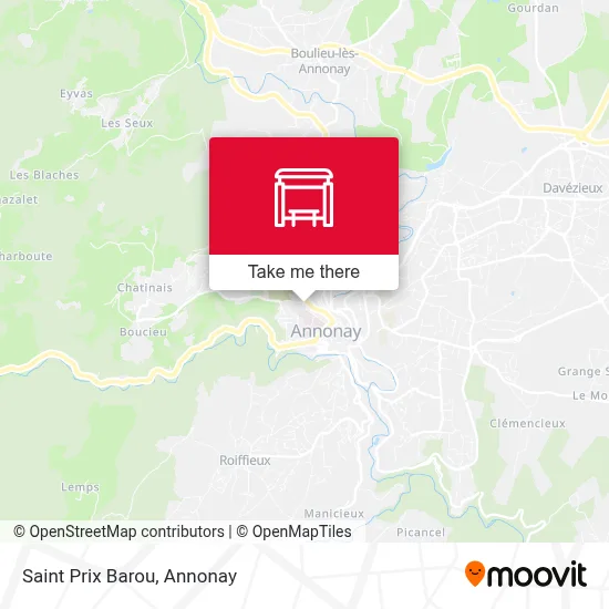 Saint Prix Barou map