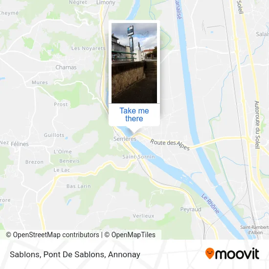 Sablons, Pont De Sablons map