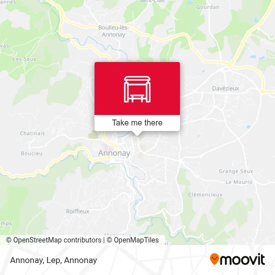 Annonay, Lep map