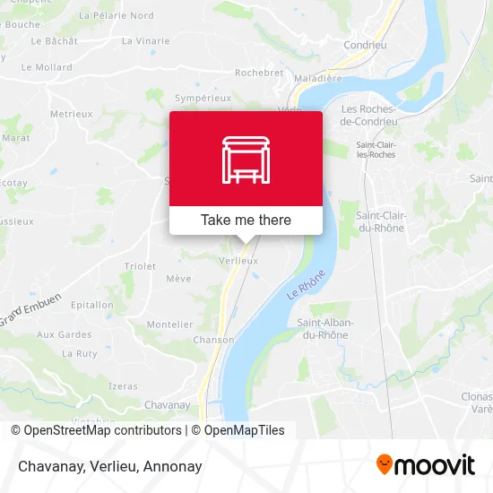 Chavanay, Verlieu map