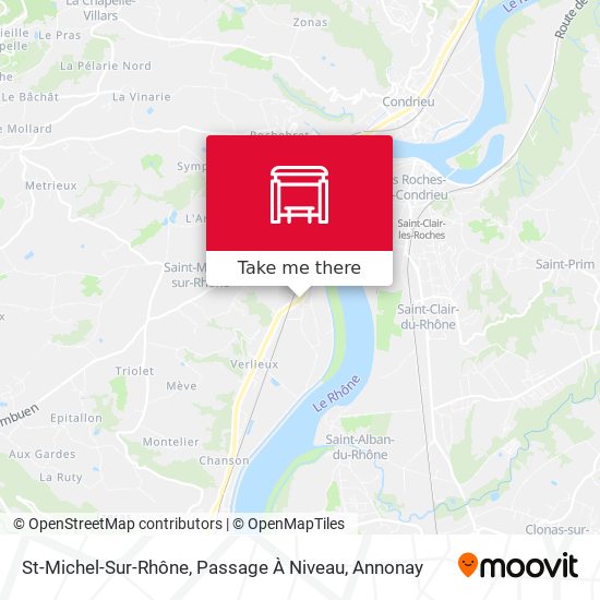 St-Michel-Sur-Rhône, Passage À Niveau map