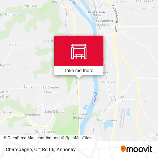 Champagne, Crt Rd 86 map