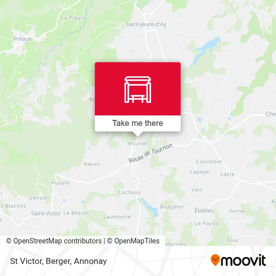 St Victor, Berger map