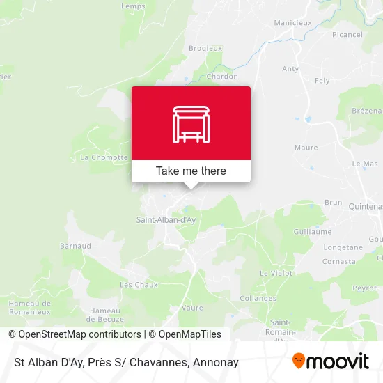 St Alban D'Ay, Près S/ Chavannes map