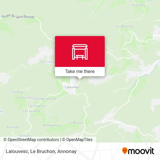 Lalouvesc, Le Bruchon map
