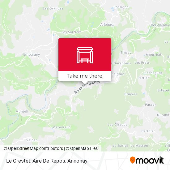 Le Crestet, Aire De Repos map
