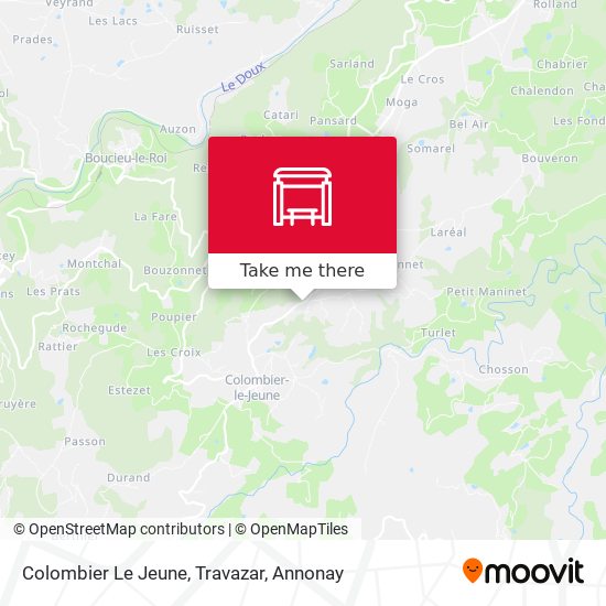 Colombier Le Jeune, Travazar map