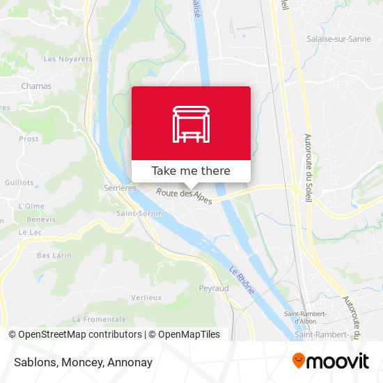 Sablons, Moncey map