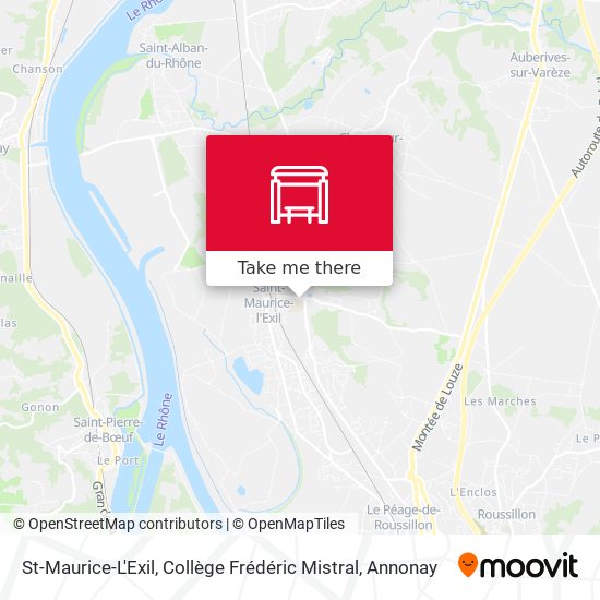 St-Maurice-L'Exil, Collège Frédéric Mistral map