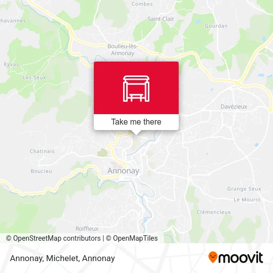 Annonay, Michelet map