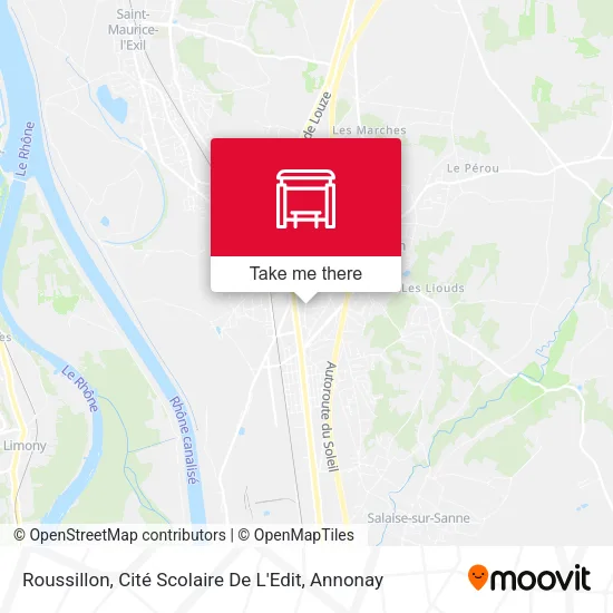 Roussillon, Cité Scolaire De L'Edit map