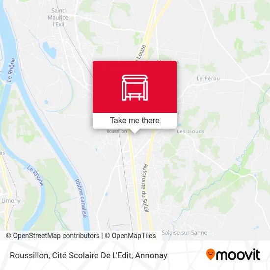 Roussillon, Cité Scolaire De L'Edit map