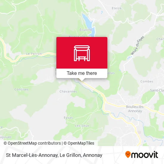 Mapa St Marcel-Lès-Annonay, Le Grillon