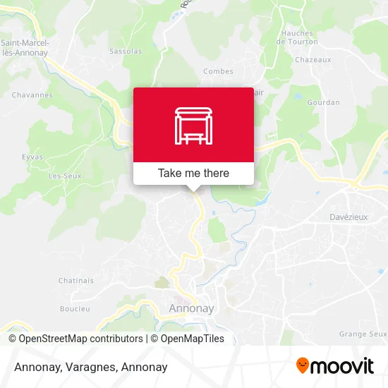 Annonay, Varagnes map