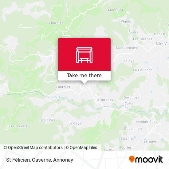 St Félicien, Caserne map