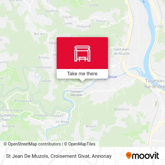 St Jean De Muzols, Croisement Givat map