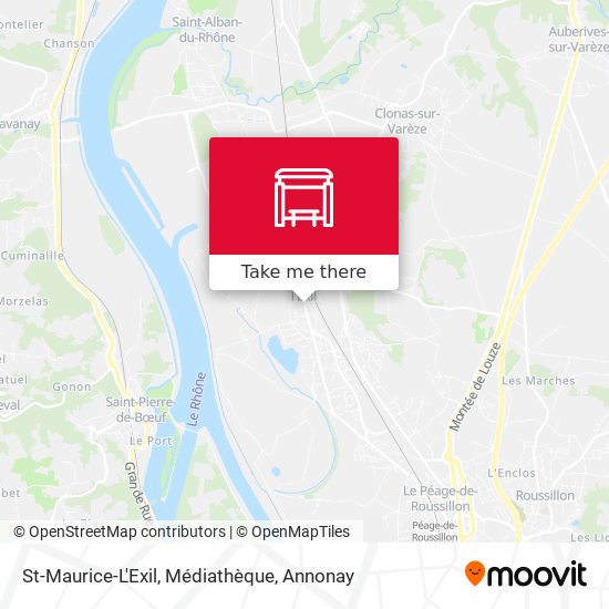 St-Maurice-L'Exil, Médiathèque map