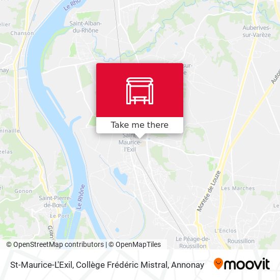 St-Maurice-L'Exil, Collège Frédéric Mistral map