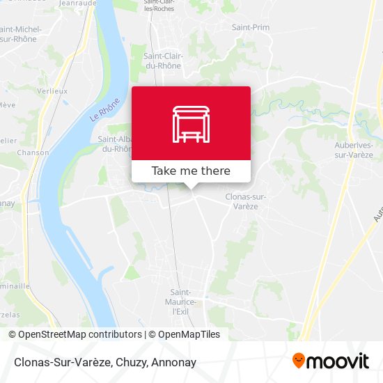 Clonas-Sur-Varèze, Chuzy map