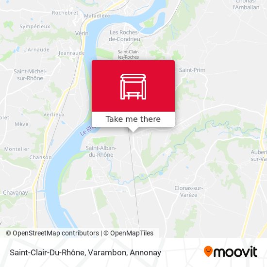 Saint-Clair-Du-Rhône, Varambon map