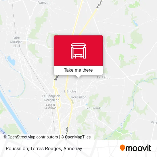 Roussillon, Terres Rouges map