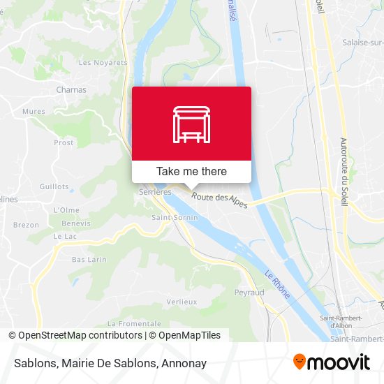 Sablons, Mairie De Sablons map